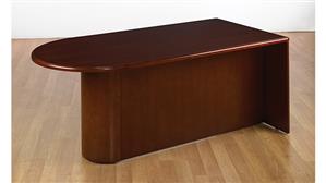 Executive Desks WFB Designs 72in x 36in Wood Veneer Bullet Desk Unit
