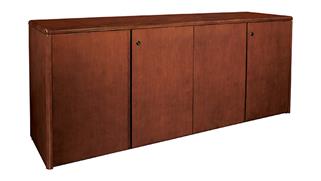 Storage Cabinets WFB Designs 4 Door Wood Veneer Credenza
