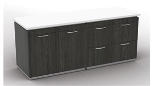 Executive Desks WFB Designs 72in x 24in Lateral File and Storage Credenza Cabinet