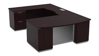 U Shaped Desks WFB Designs Bow Front U-Desk