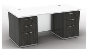 Executive Desks WFB Designs 66in x 30in Double Pedestal Desk