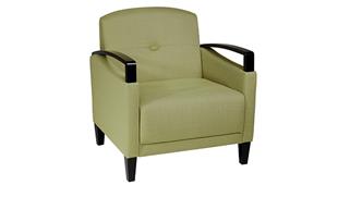 Club Chairs WFB Designs Chair with Espresso Wood Accents and Enhanced Fabrics