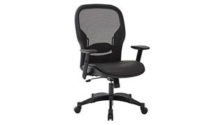 Office Chairs WFB Designs Mesh Back and Bonded Leather Seat Office Chair