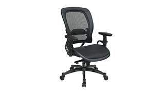 Office Chairs WFB Designs Mid Back Leather Trimmed Back All Mesh Office Chair