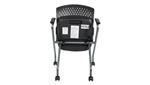 Linen Fabric - Black - Front View Seat Up