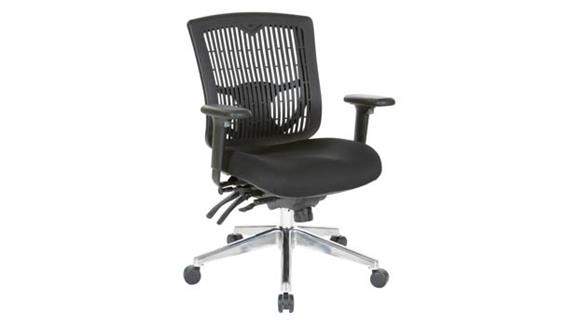 Contoured Plastic Manager Chair with FreeFlex Fabric Seat