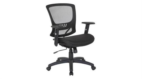 Mesh Screen Manager Chair with Black Nylon Base