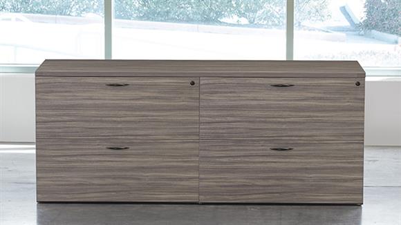Double Lateral File Combo Credenza