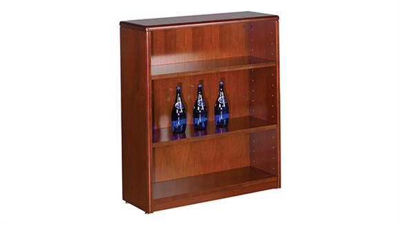 42in H 3 Shelf Wood Veneer Bookcase or Hutch