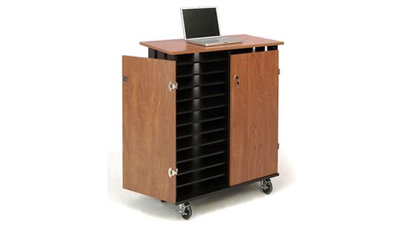 Computer Carts Oklahoma Sound Laptop Charging and Storage Cart