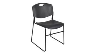 Stacking Chairs Regency Furniture Ultra Compact Metal Frame Armless Stackable Chair (4 Pack)