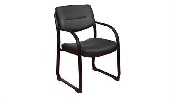 Side & Guest Chairs Regency Furniture Leather Side Chair with Metal Frame