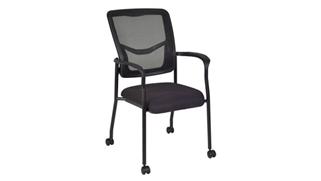Side & Guest Chairs Regency Furniture Kiera Side Chair with Casters- Black     