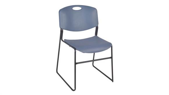 Ultra Compact Metal Frame Armless Stackable Chair (8 Pack)