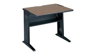 Computer Tables Safco Office Furniture 36in W Reversible Top Computer Desk
