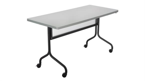 Training Tables Safco Office Furniture 48" x 24" Mobile Training Table, Rectangle Top