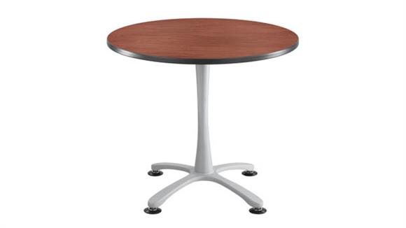 Cafeteria Tables Safco Office Furniture 36" Round, X Base, Sitting Height Table