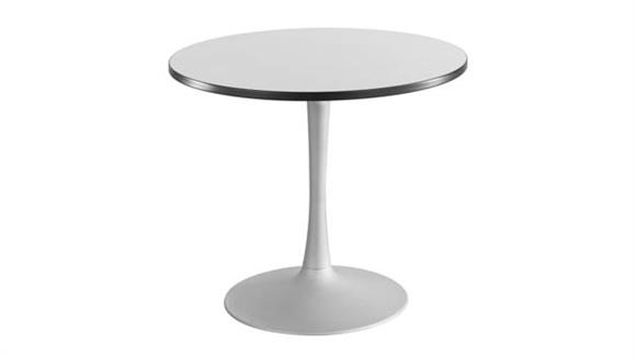 Cafeteria Tables Safco Office Furniture 36" Round, Trumpet Base, Sitting Height Table