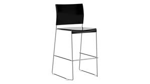 Stacking Chairs Safco Office Furniture Bistro Height Stacking Chair (Qty 2)
