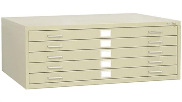 Flat File Cabinets Safco Office Furniture 37" W 5 Drawer Steel Flat File