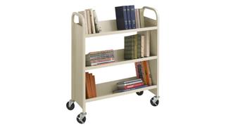 Book & Library Carts Safco Office Furniture Steel Single-Sided Book Cart