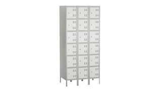 Lockers Safco Office Furniture Bank of 3 Box Lockers
