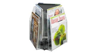 Magazine & Literature Storage Safco Office Furniture 6 Magazine Triangle Table Top Display