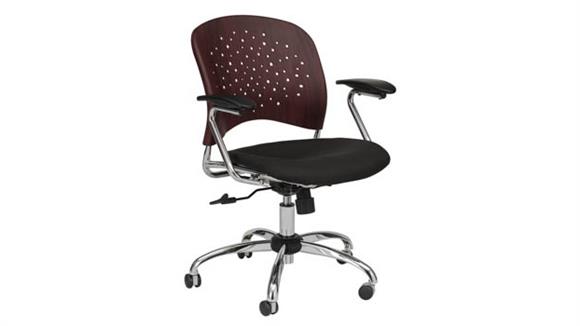 Office Chairs Safco Office Furniture Task Chair Round Plastic Wood Back