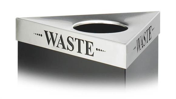 Waste Baskets Safco Office Furniture "Waste" Recycling Receptacle Lid