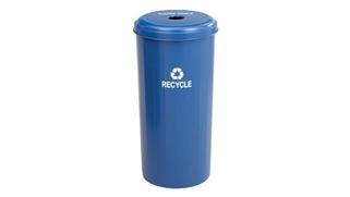 Waste Baskets Safco Office Furniture Tall Round Recycling Receptacle