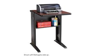 Computer Tables Safco Office Furniture Reversible Top Fax/Printer Stand