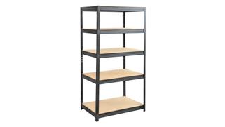 Shelving Safco Office Furniture Boltless Steel and Particleboard Shelving 36" x 24"