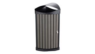 Waste Baskets Safco Office Furniture Nook™ in Door/Outdoor Waste Receptacle