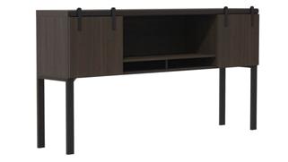 Hutches Safco Office Furniture 72” Hutch with Sliding Wood Doors