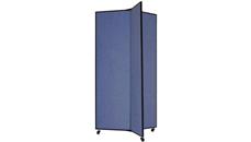 Office Panels & Partitions Screenflex 77"H  Three Panel Mobile Display Tower
