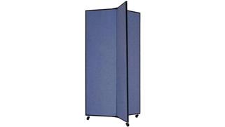 Office Panels & Partitions Screenflex 77"H  Three Panel Mobile Display Tower