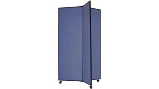 Office Panels & Partitions Screenflex 69"H Three Panel Mobile Display Tower