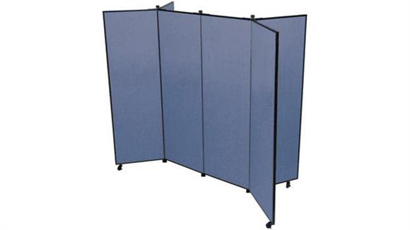 Office Panels & Partitions Screenflex 69"H  Six Panel Mobile Display Tower