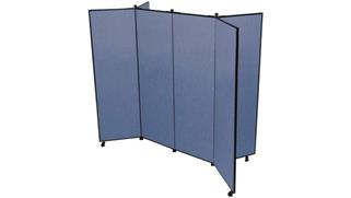 Office Panels & Partitions Screenflex 77"H  Six Panel Mobile Display Tower