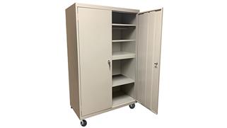 Storage Cabinets Steel Cabinets USA 48in x 18in x 72in Mobile Storage Cabinet