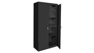 Storage Cabinets Steel Cabinets USA 48in W x 18in D x 72in H Stationary Storage Cabinet