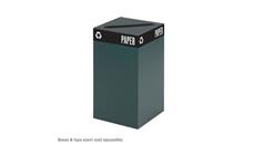 Waste Baskets Safco Office Furniture Public Square® 25-Gallon Recycling Can Base