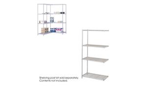 Shelving Safco Office Furniture in Dustrial Add-On Unit, 36in x 18in