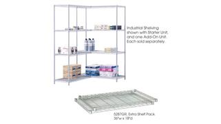 Shelving Safco Office Furniture in Dustrial Extra Shelf Pack, 36in x 18in (Qty. 2)