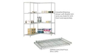 Shelving Safco Office Furniture in Dustrial Extra Shelf Pack, 24in x 36in (Qty. 2)
