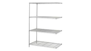 Shelving Safco Office Furniture in Dustrial Add-On Kit, 48in x 24in
