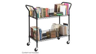 Book & Library Carts Safco Office Furniture Wire Book Cart