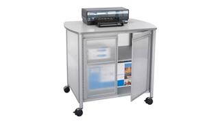 Storage Cabinets Safco Office Furniture Deluxe Mobile Machine Stand with Doors