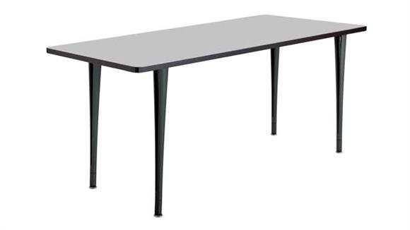 Training Tables Safco Office Furniture 72" x 24" Mobile Table with Glides