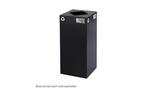 Waste Baskets Safco Office Furniture Public Square® 31-Gallon Recycling Can Base